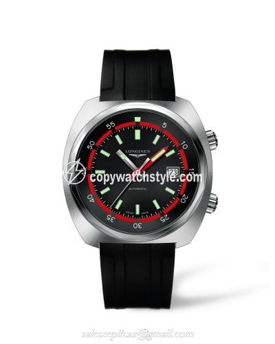 Longines Heritage Diver Rubber L2.795.4.52.9 Longines Heritage Diver Rubber L2.795.4.52.9