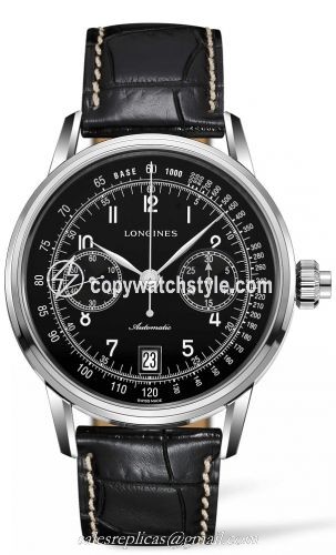 Longines Heritage Column Wheel Single Push Piece Chronograph Black L2.800.4.53.0