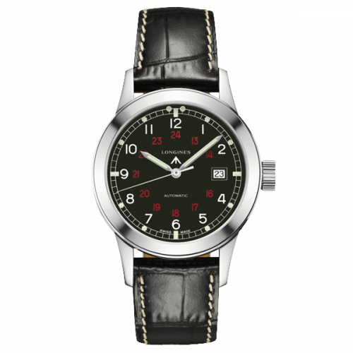 Longines Heritage Military COSD Black L2.832.4.53.0