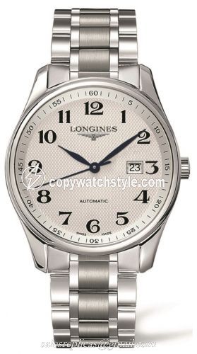 Longines Master Collection 42 Date Stainless Steel / Silver-Arabic / Bracelet L2.893.4.78.6