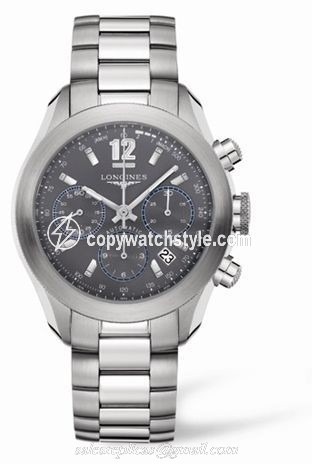 Longines GrandeVitesse Chronograph Grey Bracelet L3.635.4.06.6 Longines GrandeVitesse Chronograph Grey Bracelet L3.635.4.06.6