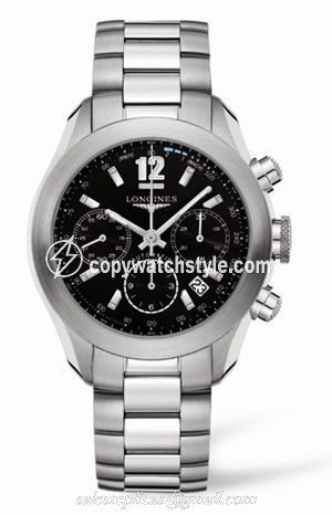 Longines GrandeVitesse Chronograph Black Bracelet L3.635.4.56.6 Longines GrandeVitesse Chronograph Black Bracelet L3.635.4.56.6