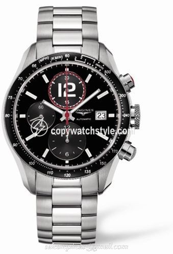 Longines GrandeVitesse Tachymeter Black Bracelet L3.636.4.50.6 Longines GrandeVitesse Tachymeter Black Bracelet L3.636.4.50.6