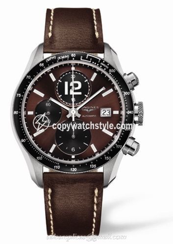 Longines GrandeVitesse Tachymeter Brown Strap L3.636.4.60.2 Longines GrandeVitesse Tachymeter Brown Strap L3.636.4.60.2