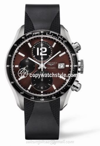 Longines GrandeVitesse Tachymeter Brown Rubber L3.636.4.60.9 Longines GrandeVitesse Tachymeter Brown Rubber L3.636.4.60.9