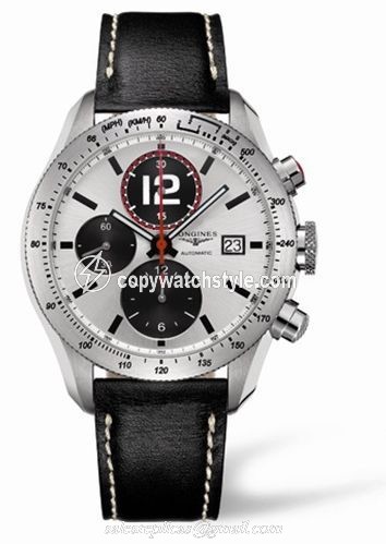 Longines GrandeVitesse Tachymeter Panda Leather L3.636.4.70.2