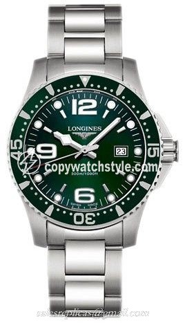 Longines Hydroconquest Quartz 39 Green L3.640.4.06.6 Longines Hydroconquest Quartz 39 Green L3.640.4.06.6