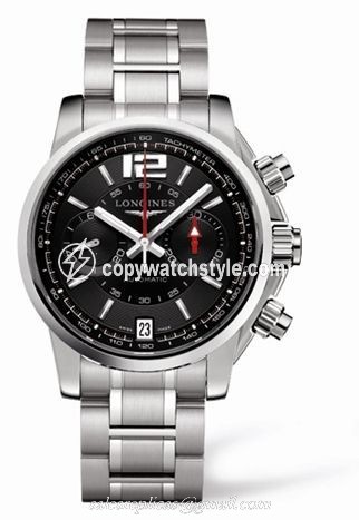 Longines Admiral Chronograph Black L3.666.4.56.6 Longines Admiral Chronograph Black L3.666.4.56.6
