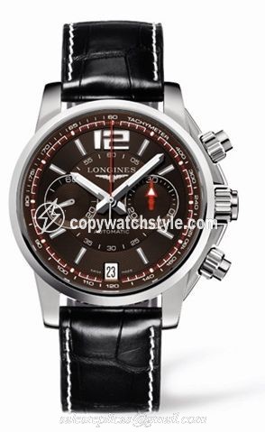 Longines Admiral Chronograph Brown Strap L3.666.4.66.2 Longines Admiral Chronograph Brown Strap L3.666.4.66.2