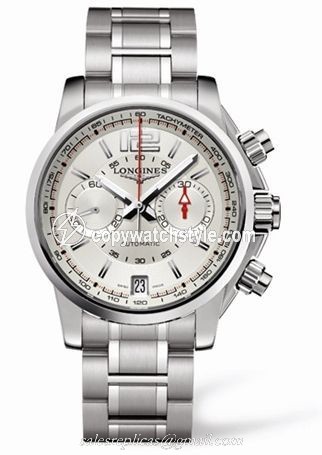Longines Admiral Chronograph Silver L3.666.4.76.6 Longines Admiral Chronograph Silver L3.666.4.76.6