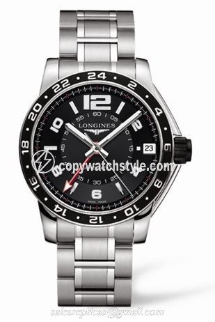 Longines Admiral GMT Black Bracelet L3.668.4.56.6 Longines Admiral GMT Black Bracelet L3.668.4.56.6