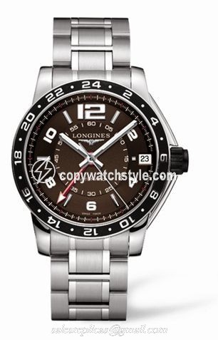 Longines Admiral GMT Brown Bracelet L3.668.4.66.6 Longines Admiral GMT Brown Bracelet L3.668.4.66.6