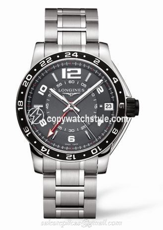 Longines Admiral GMT Grey Bracelet L3.668.4.79.6