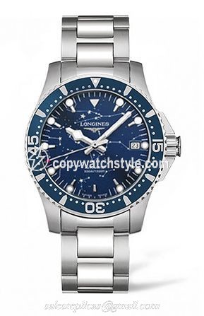 Longines HydroConquest 39 Automatic Stainless Steel / Blue / Bracelet / Star Navigation L3.675.4.96.6
