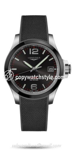 Longines Conquest V.H.P. 41 Stainless Steel / Ceramic / Black / Rubber L3.719.4.56.9 Longines Conquest V.H.P. 41 Stainless Steel / Ceramic / Black / Rubber L3.719.4.56.9