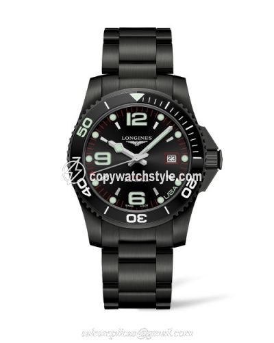 Longines HydroConquest 41 Automatic PVD / Black / Bracelet / USA L3.742.2.58.6