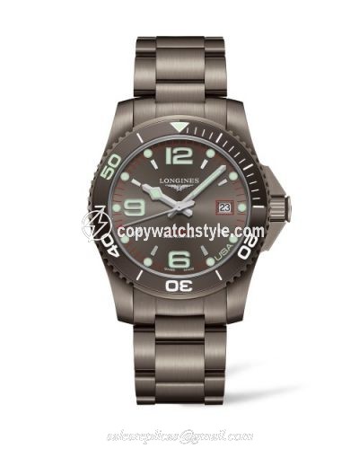 Longines HydroConquest 41 Automatic PVD / Grey / Bracelet / USA L3.742.2.76.6