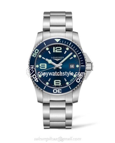 Longines HydroConquest 41 Automatic Stainless Steel / Blue / Bracelet / USA L3.742.4.98.6 Longines HydroConquest 41 Automatic Stainless Steel / Blue / Bracelet / USA L3.742.4.98.6