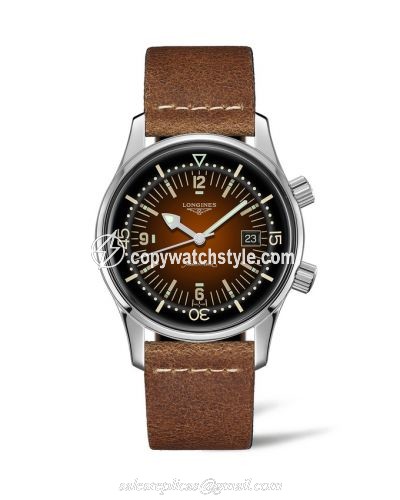 Longines Legend Diver Date Stainless Steel / Tropical L3.774.4.60.2 Longines Legend Diver Date Stainless Steel / Tropical L3.774.4.60.2