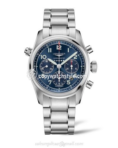 Longines Spirit Chronograph 42 Blue / Bracelet L3.820.4.93.6 Longines Spirit Chronograph 42 Blue / Bracelet L3.820.4.93.6