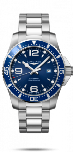 Longines HydroConquest 44 Automatic Stainless Steel / Blue / Bracelet L3.841.4.96.6 Longines HydroConquest 44 Automatic Stainless Steel / Blue / Bracelet L3.841.4.96.6
