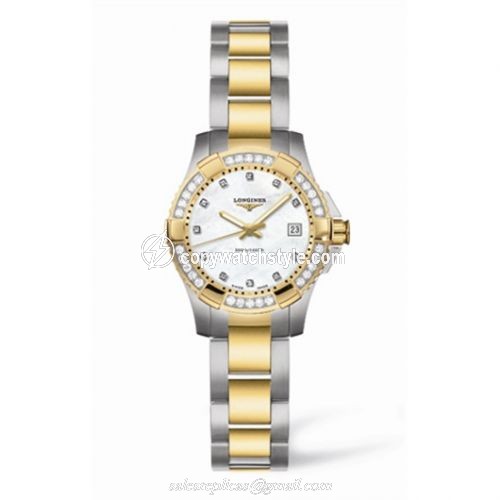 Longines Hydroconquest Quartz 25 Two Tone Diamond L3.147.3.97.7 Longines Hydroconquest Quartz 25 Two Tone Diamond L3.147.3.97.7
