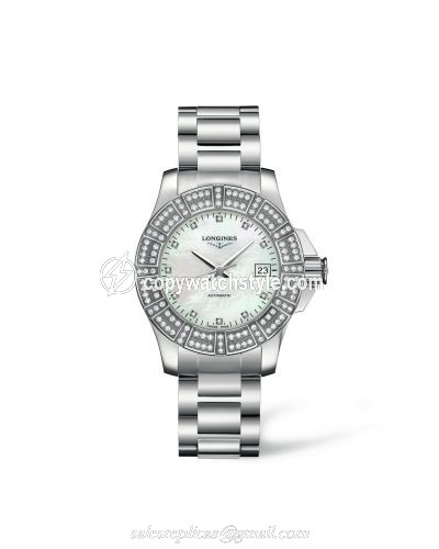 Longines Conquest 29.5 Automatic Double Row Diamond L3.180.0.87.6 Longines Conquest 29.5 Automatic Double Row Diamond L3.180.0.87.6