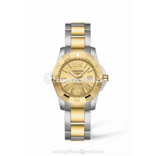 Longines Hydroconquest Quartz 29.5 Two Tone Gold L3.247.3.36.7 Longines Hydroconquest Quartz 29.5 Two Tone Gold L3.247.3.36.7