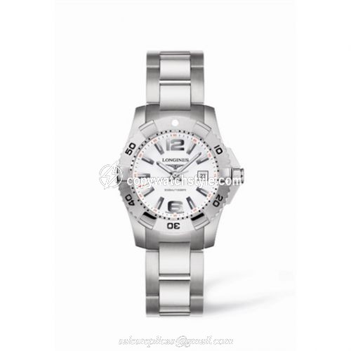 Longines Hydroconquest Quartz 29.5 White L3.247.4.16.6 Longines Hydroconquest Quartz 29.5 White L3.247.4.16.6