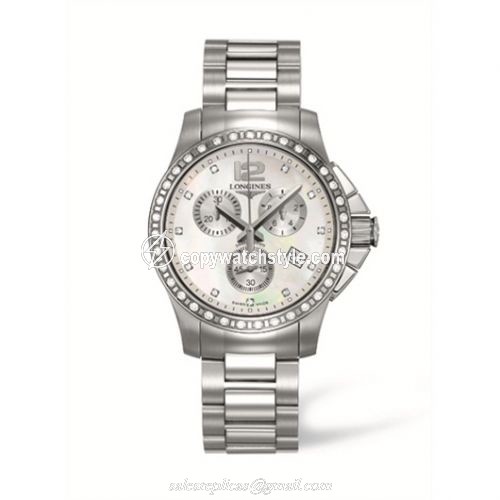 Longines Conquest Chronograph Quartz 35 L3.279.0.87.6 Longines Conquest Chronograph Quartz 35 L3.279.0.87.6