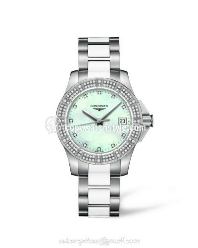 Longines Conquest 35 Quartz Stainless Steel Diamond Bezel L3.280.0.87.7 Longines Conquest 35 Quartz Stainless Steel Diamond Bezel L3.280.0.87.7