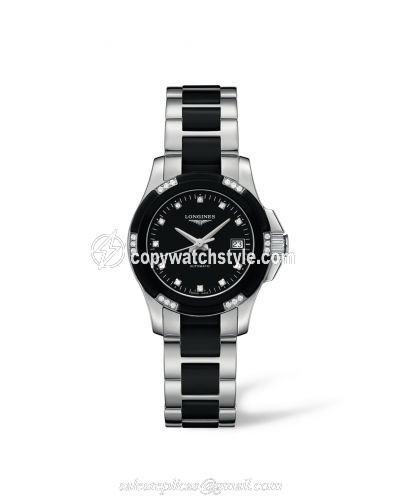 Longines Conquest Automatic 29.5 Ceramic Diamond L3.299.0.57.7 Longines Conquest Automatic 29.5 Ceramic Diamond L3.299.0.57.7