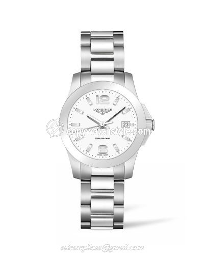 Longines Conquest Quartz 34 Stainless Steel / White L3.377.4.16.6 Longines Conquest Quartz 34 Stainless Steel / White L3.377.4.16.6