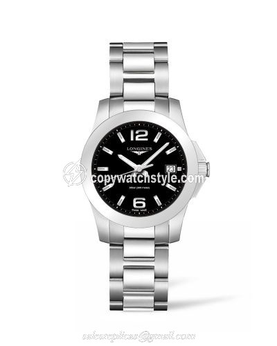 Longines Conquest Quartz 34 Stainless Steel / Black L3.377.4.58.6 Longines Conquest Quartz 34 Stainless Steel / Black L3.377.4.58.6
