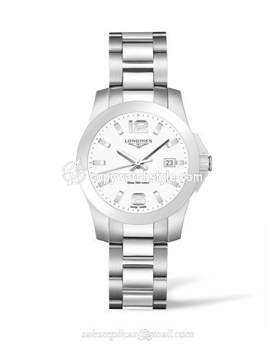 Longines Conquest Quartz 36 Stainless Steel / White L3.378.4.16.6 Longines Conquest Quartz 36 Stainless Steel / White L3.378.4.16.6