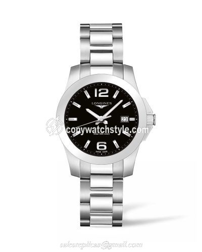 Longines Conquest Quartz 36 Stainless Steel / Black L3.378.4.58.6 Longines Conquest Quartz 36 Stainless Steel / Black L3.378.4.58.6