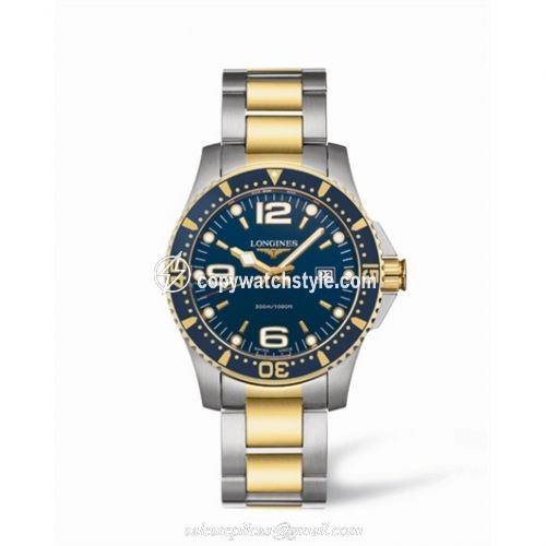 Longines Hydroconquest Quartz 39 Two Tone Blue L3.640.3.96.7