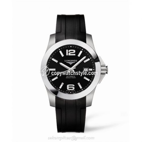 Longines Conquest Automatic 41mm Black Rubber L3.658.4.56.2 Longines Conquest Automatic 41mm Black Rubber L3.658.4.56.2