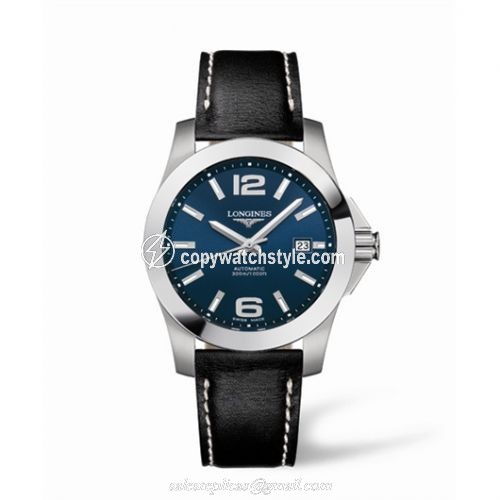 Longines Conquest Automatic 41mm Blue Leather L3.658.4.96.0