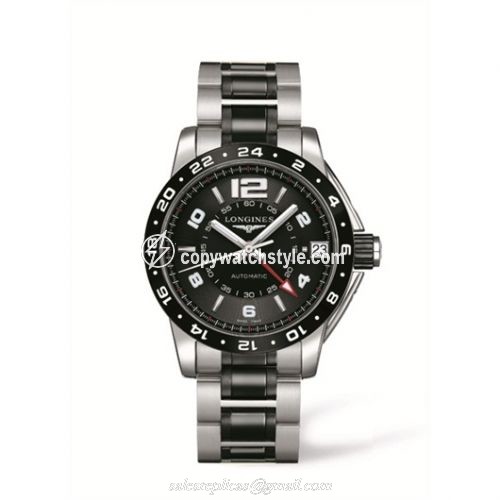 Longines Admiral GMT Ceramic L3.669.4.56.7 Longines Admiral GMT Ceramic L3.669.4.56.7