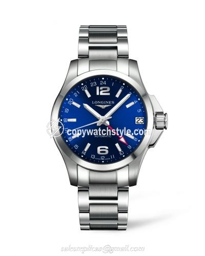 Longines Conquest 41 Automatic GMT L3.687.4.99.6 Longines Conquest 41 Automatic GMT L3.687.4.99.6
