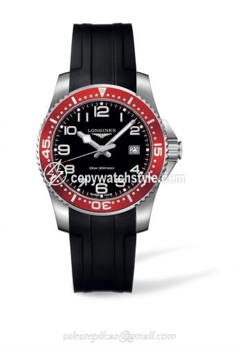 Longines Hydroconquest Quartz 39 Red / Rubber L3.688.4.59.2 Longines Hydroconquest Quartz 39 Red / Rubber L3.688.4.59.2