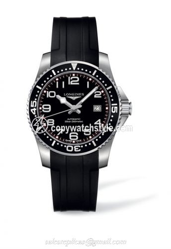 Longines Hydroconquest Automatic 39 Black Rubber L3.694.4.53.2 Longines Hydroconquest Automatic 39 Black Rubber L3.694.4.53.2