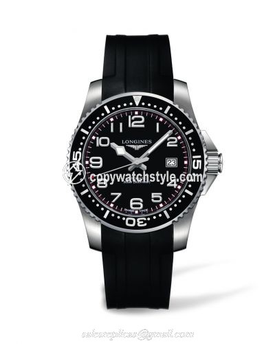 Longines Hydroconquest Automatic 41 Black Rubber L3.695.4.53.2