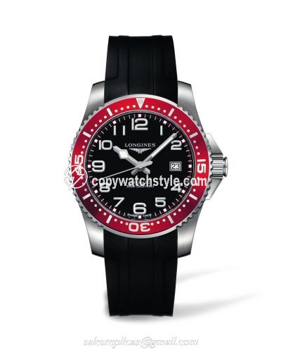 Longines Hydroconquest Automatic 41 Red Rubber L3.695.4.59.2 Longines Hydroconquest Automatic 41 Red Rubber L3.695.4.59.2
