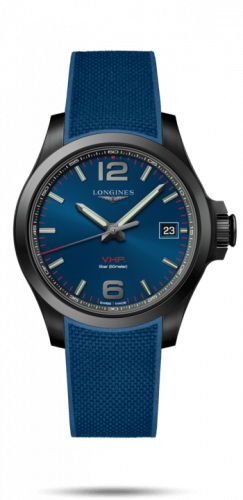 Longines Conquest V.H.P. 41 PVD / Blue / Rubber L3.716.2.96.9 Longines Conquest V.H.P. 41 PVD / Blue / Rubber L3.716.2.96.9