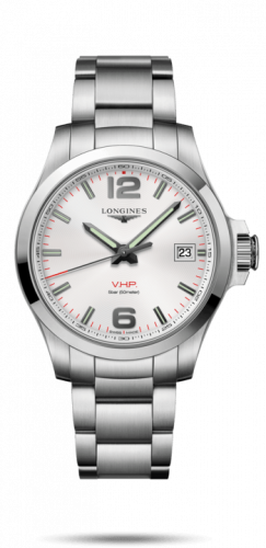 Longines Conquest V.H.P. 41 Stainless Steel / Silver / Bracelet L3.716.4.76.6 Longines Conquest V.H.P. 41 Stainless Steel / Silver / Bracelet L3.716.4.76.6
