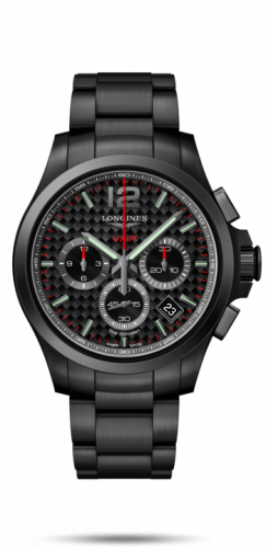 Longines Conquest V.H.P. Chronograph 42 PVD / Carbon / Bracelet L3.717.2.66.6 Longines Conquest V.H.P. Chronograph 42 PVD / Carbon / Bracelet L3.717.2.66.6