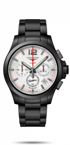 Longines Conquest V.H.P. Chronograph 42 PVD / Silver / Bracelet L3.717.2.76.6 Longines Conquest V.H.P. Chronograph 42 PVD / Silver / Bracelet L3.717.2.76.6