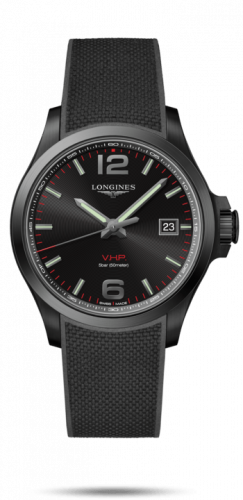 Longines Conquest V.H.P. 43 PVD / Black / Rubber L3.726.2.56.9 Longines Conquest V.H.P. 43 PVD / Black / Rubber L3.726.2.56.9